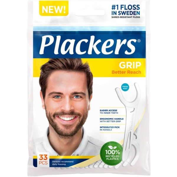 Plackers Grip Tandtrådsbyglar 33 st