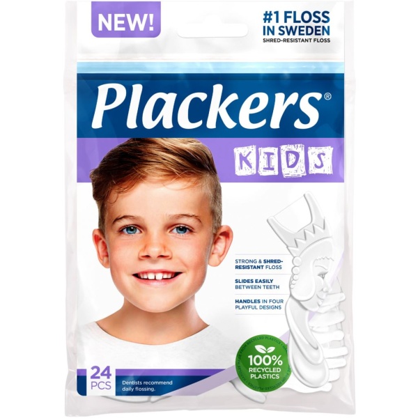 Plackers Kids Tandtrådsbyglar 24 st