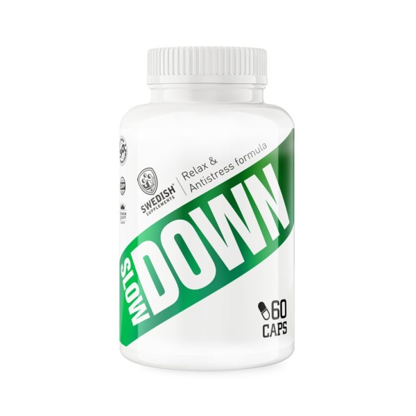 Swedish Supplements Slowdown Relax & Antistress Formula 60 kasplar