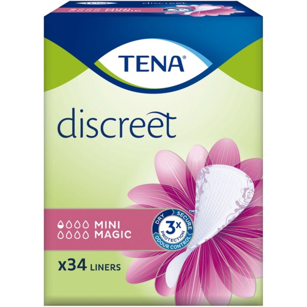 TENA Discreet Mini Magic Inkontinensskydd 34 st