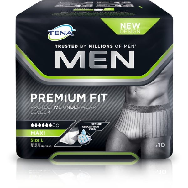 TENA Men premium inkontinensskydd large 10 st