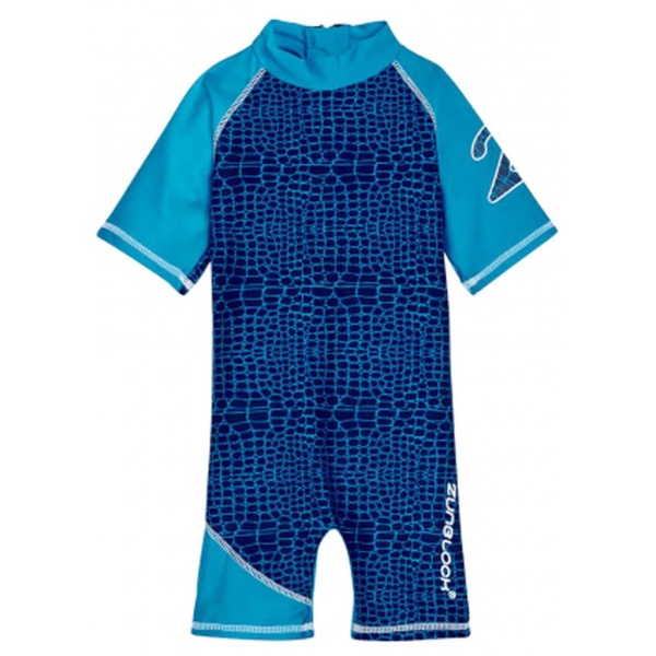 Zunblock Soldräkt Kort Croco Turkos Stl 98/104