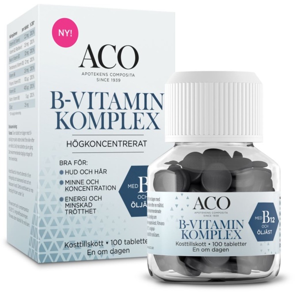 ACO B-vitamin Komplex 100 tabletter