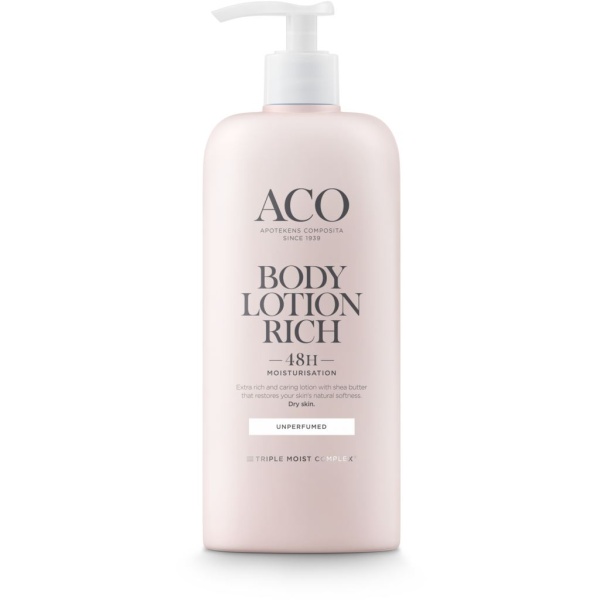 ACO Body Lotion Rich Kroppslotion Oparfymerad 400 ml