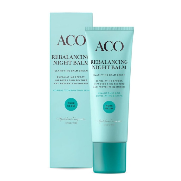 ACO Face Pure Glow Rebalancing Night Balm Nattkräm 50 ml