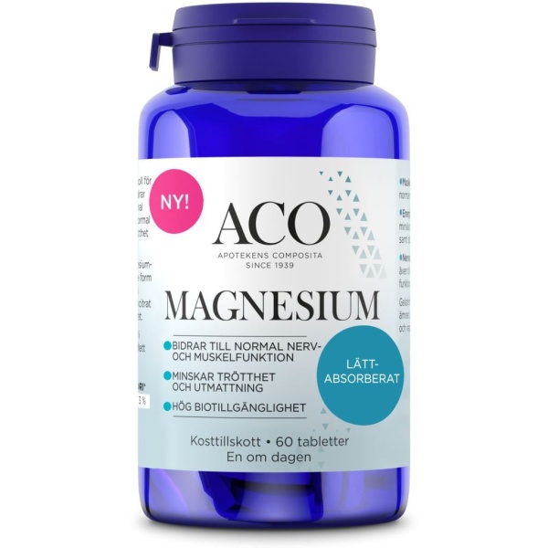 ACO Magnesium 200 mg 60 tabletter