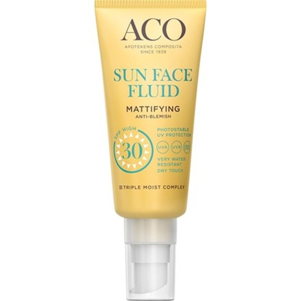 ACO Sun Face Fluid Mattifying SPF30 40 ml