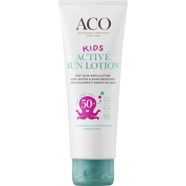 ACO Sun Kids Lotion SPF50+ Solskydd Barn 125 ml