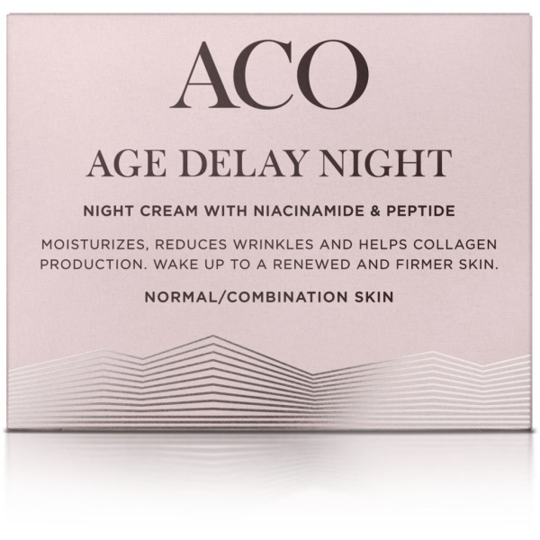 Aco Face Age Delay Night Cream Normal Skin Anti Age Nattkräm 50 ml