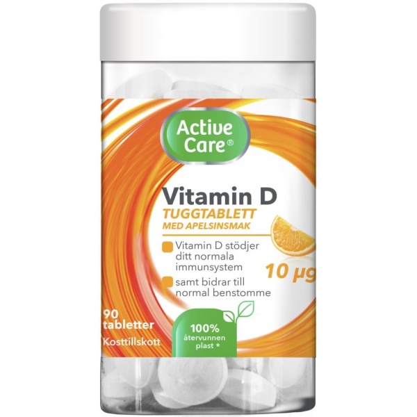 Active Care Vitamin D 90 tuggtabletter