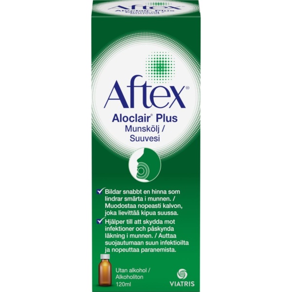 Aftex Aloclair Plus Munskölj 120ml