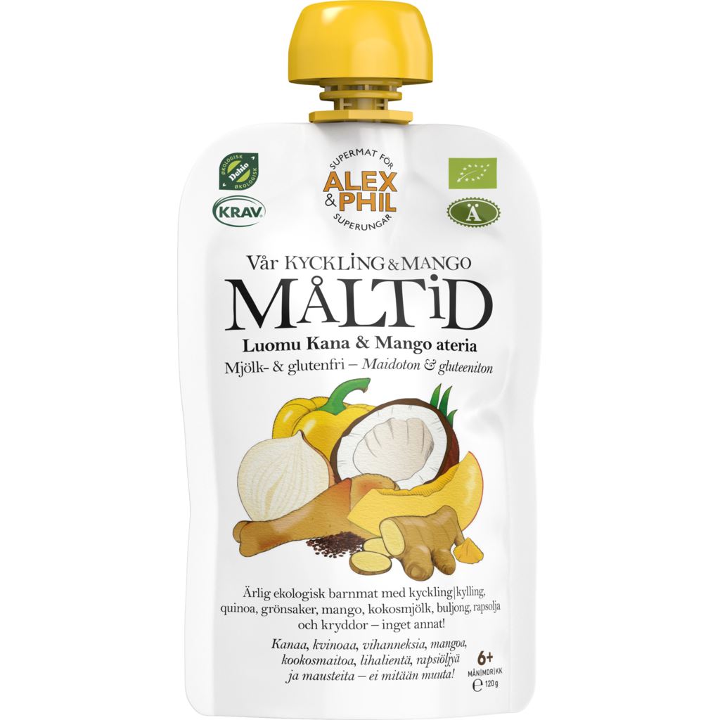 Alex & Phil Måltid Kycklig & Mango 120 g