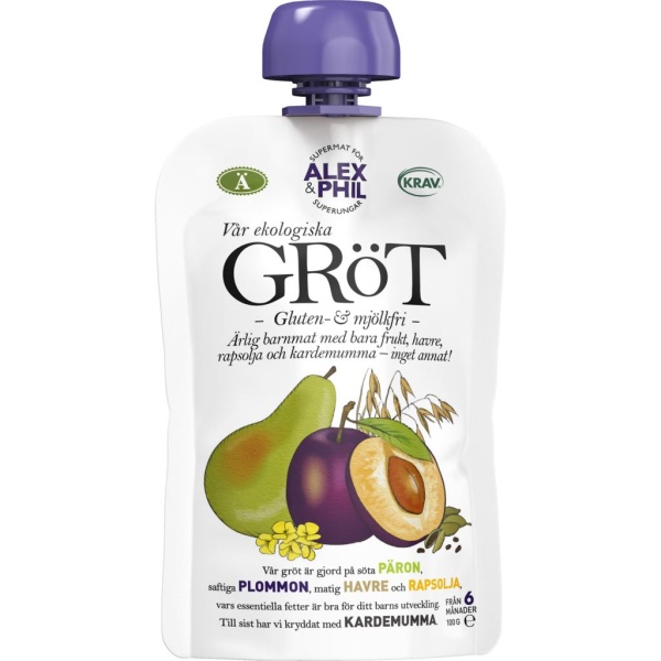 Alex & Phil Päron & Plommongröt Med Kardemumma 100 g