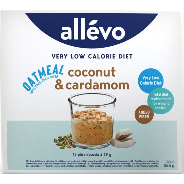 Allévo Oatmeal Coconut & Cardamom VLCD 15 st