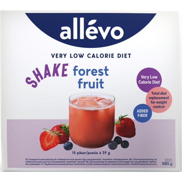 Allévo Shake Forest Fruit VLCD 15 st