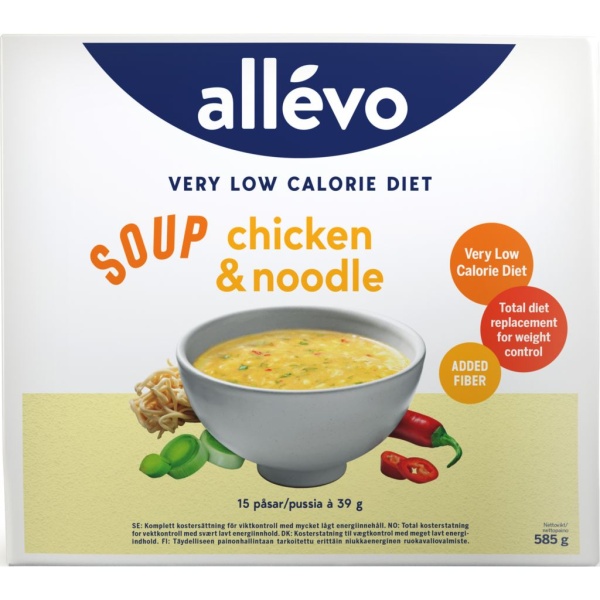 Allévo Soup Chicken & Noodle VLCD 15 st