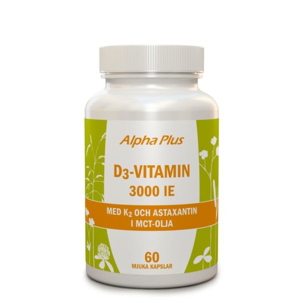 Alpha Plus D3 vitamin 3000 IE + K2 60 kap