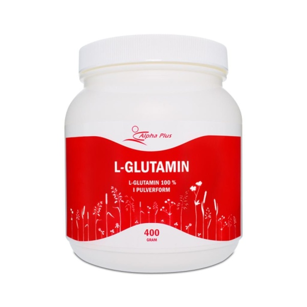 Alpha Plus L-glutamin 400 g pulver