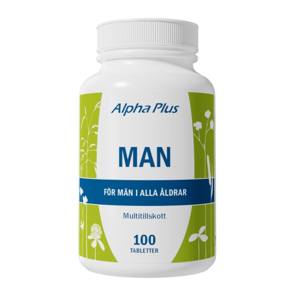 Alpha Plus Man Multitillskott 100 tabletter