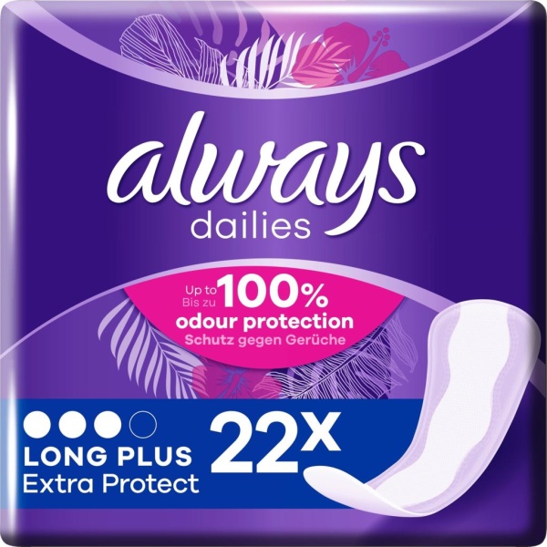 Always Dalies Long Plus Extra Protect Liner 22 st