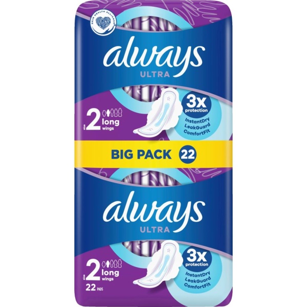 Always Ultra Long Pads Wings 22 st