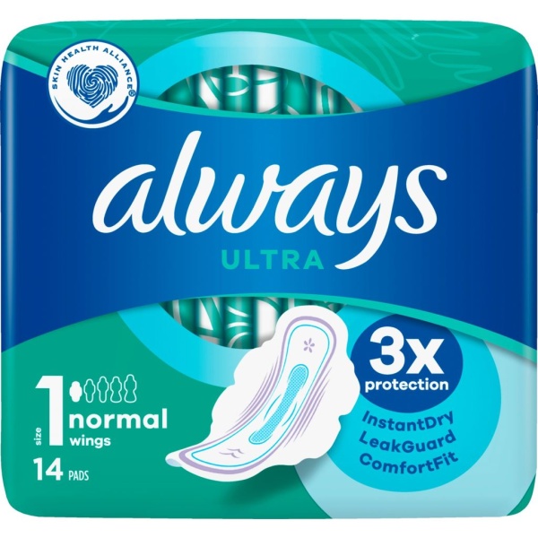 Always Ultra normal wings 14 st