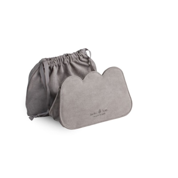 Amelie Soie Scallop Collection Petite Vanity Bag Grey 1 st