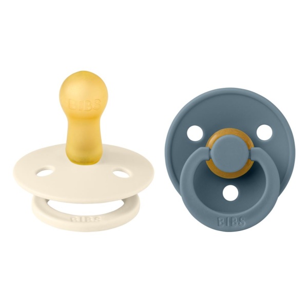 BIBS Colour Latex 6+ Månader Size 2 Ivory/Petrol 2 st