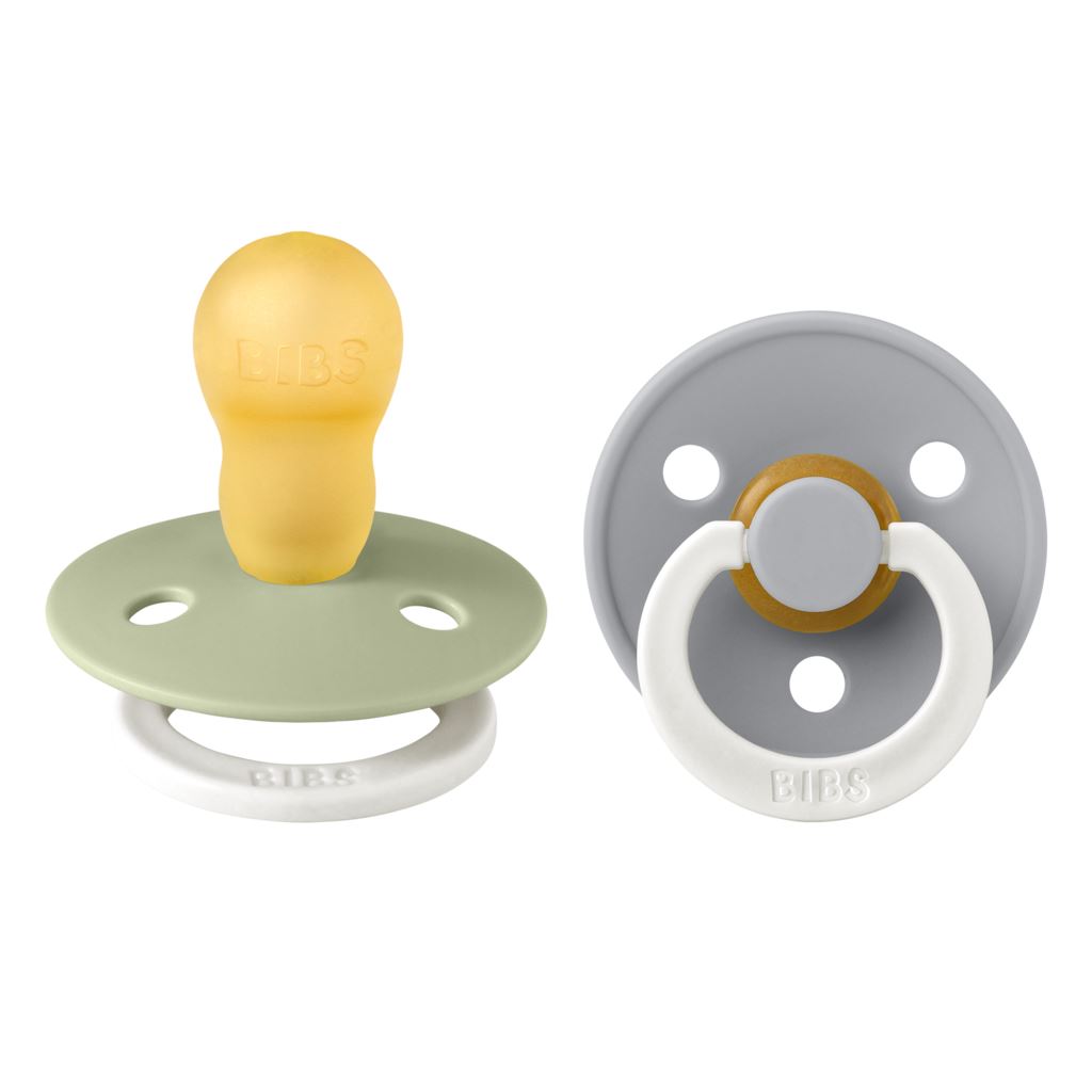 BIBS Colour Latex Size 3 Sage GLOW/Cloud GLOW 2 st