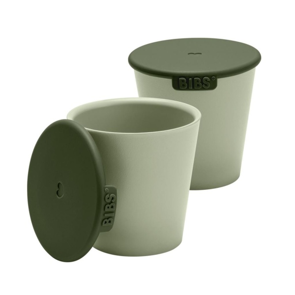 BIBS Cup Set Sage 2 st