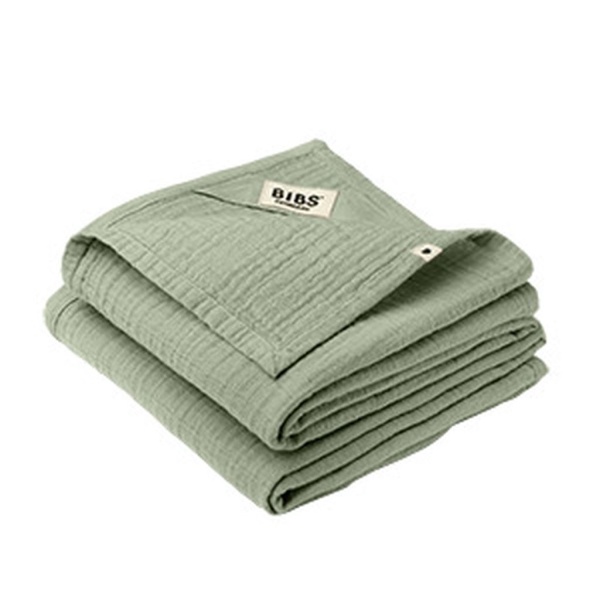 BIBS Muslin Cloth 2-pack 70x70 cm Sage 2 st
