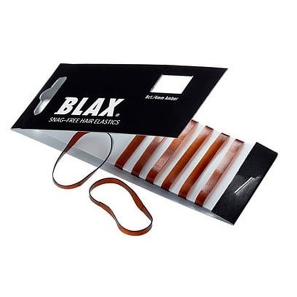 BLAX Snagg-Free Hair Elastics 4 mm Amber 8 st