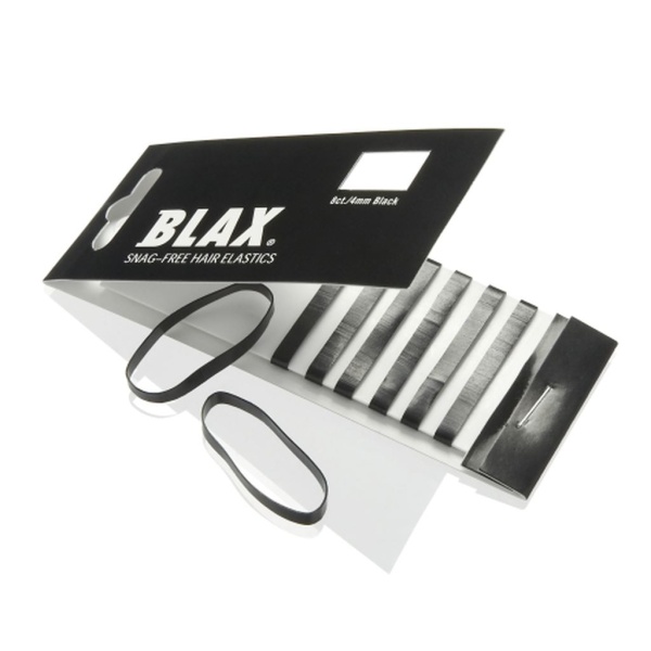 BLAX Snagg-Free Hair Elastics 4 mm Black 8 st