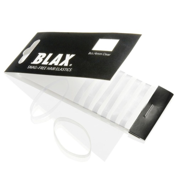BLAX Snagg-Free Hair Elastics 4 mm Clear 8 st