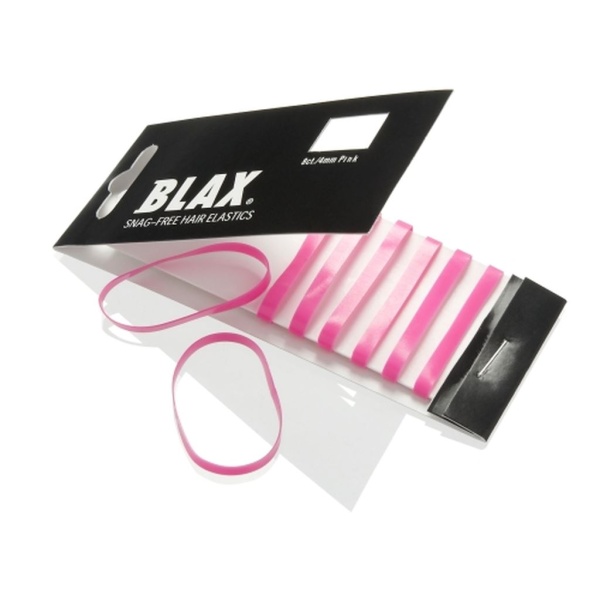 BLAX Snagg-Free Hair Elastics 4 mm Pink 8 st