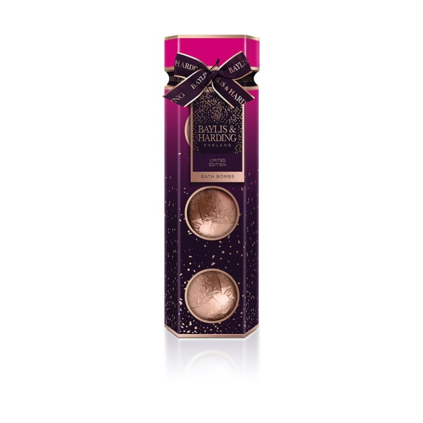 Baylis & Harding Wild Fig & Pomegranate 3 Bath Fizzer Cracker Set