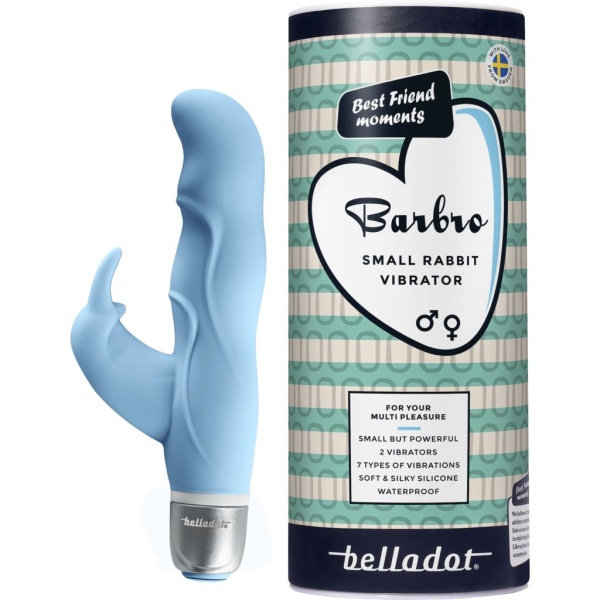 Belladot Barbro Liten Rabbit-vibrator Blå