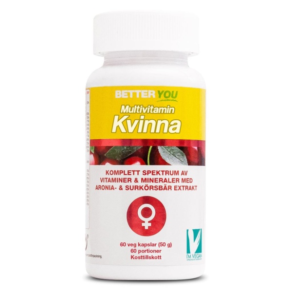 Better You Multivitamin Kvinna 60 kapslar