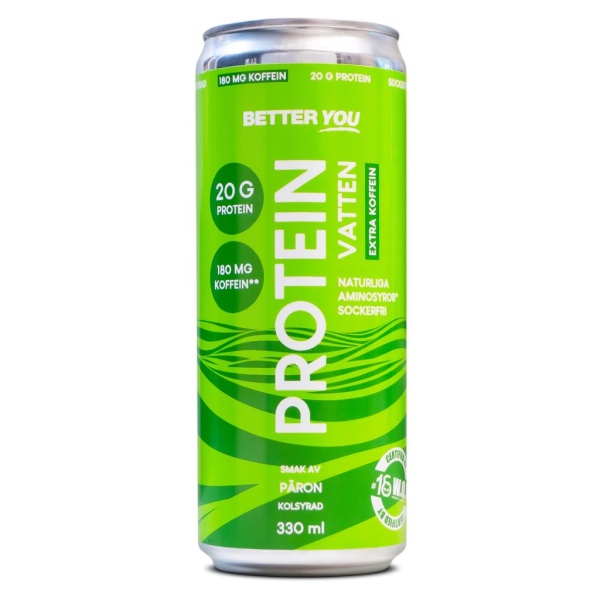 Better You Proteinvatten Koffein Päron 1 st 330 ml