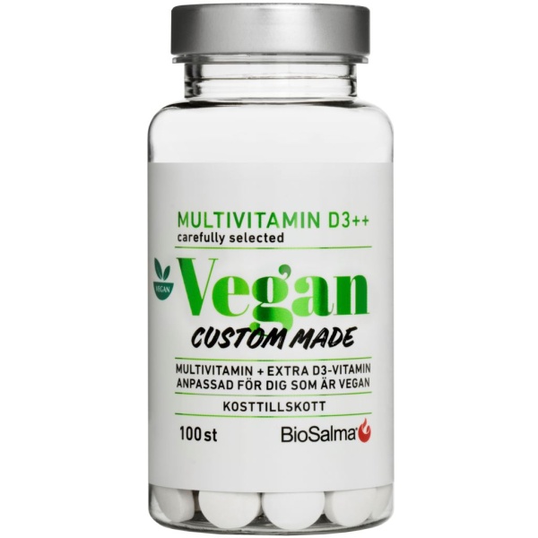 BioSalma Multivitamin D3++ Vegan 100 tabletter