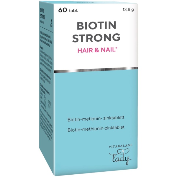 Biotin Strong Hair & Nail 60 tabletter