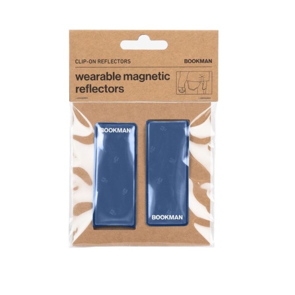 Bookman Urban Visibility Clip-on Reflectors Blue 2 st