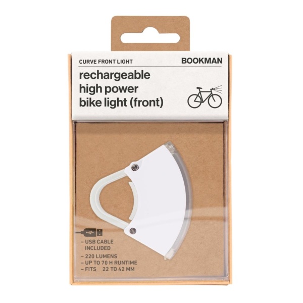 Bookman Urban Visibility Curve Front Light White 1 st