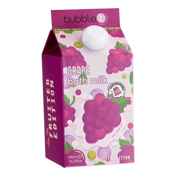 BubbleT Fruitea Grape Bath Milk 480 ml