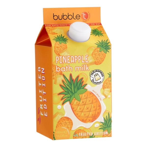 BubbleT Fruitea Pineapple Bath Milk 480ml