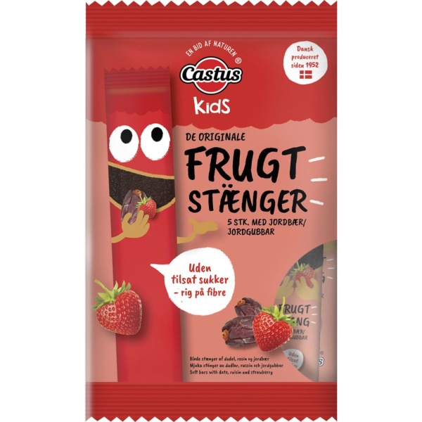 Castus Fruktstång Jordgubb 5x20g