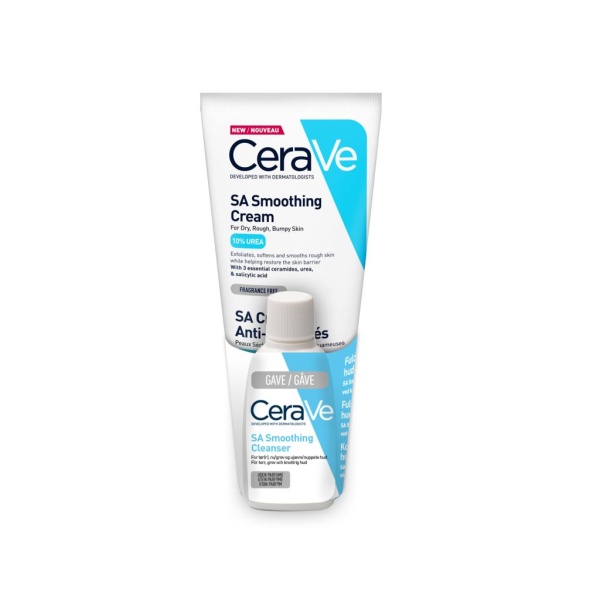 CeraVe SA Smoothing Cream 177 ml + SA Smoothing Cleanser 20 ml