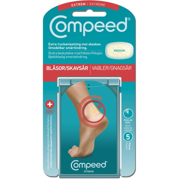 Compeed Skavsårsplåster Extrem Medium 5 st