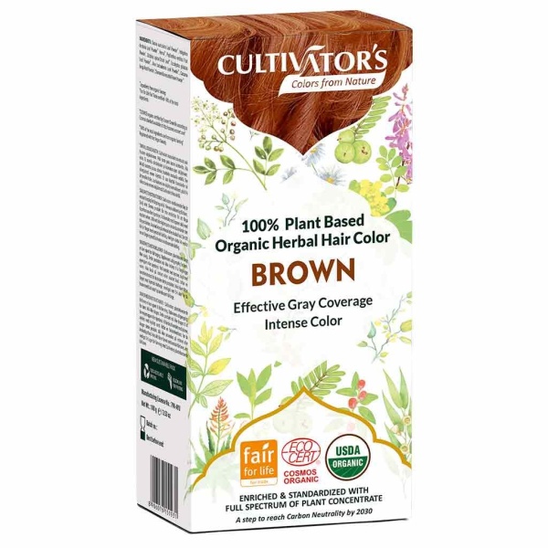 Cultivator's Organic Herbal Hair Color Brown 1 st