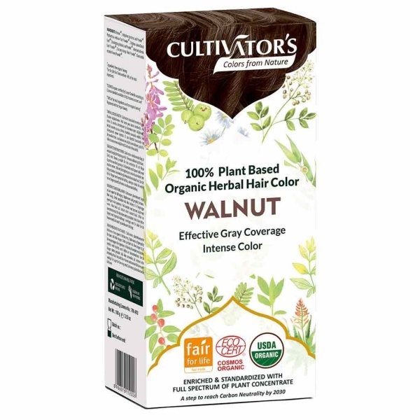 Cultivator's Organic Herbal Hair Color Walnut 1 st